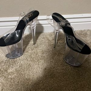 Flamingo 808 8 inch clear black top size 12